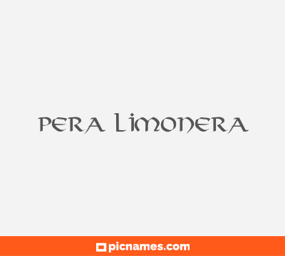 Pera Limonera